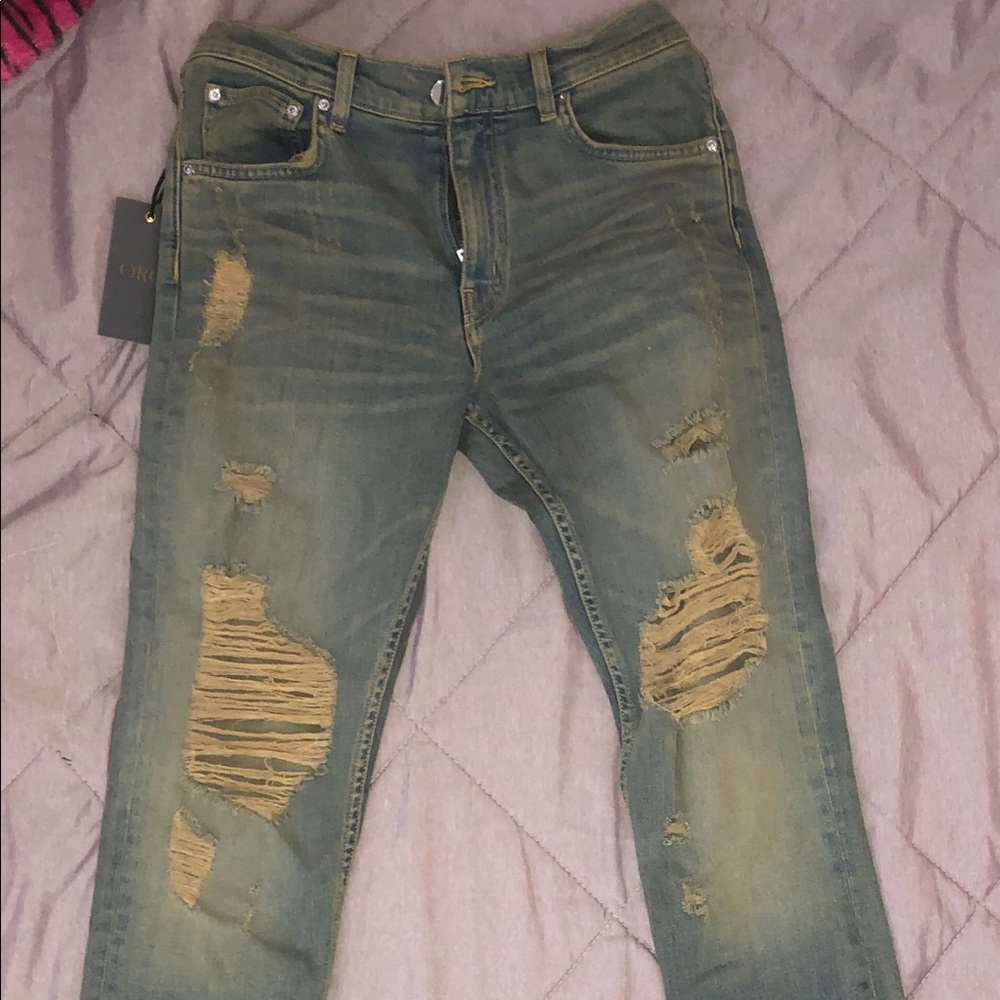 The rista denim made in Los Angeles. Hardly worn.